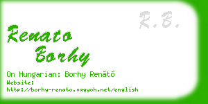 renato borhy business card